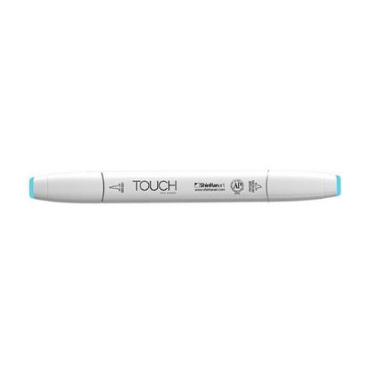 صورة قلم تحديد بفرشاة Touch Twin B67 أزرق باستيل
