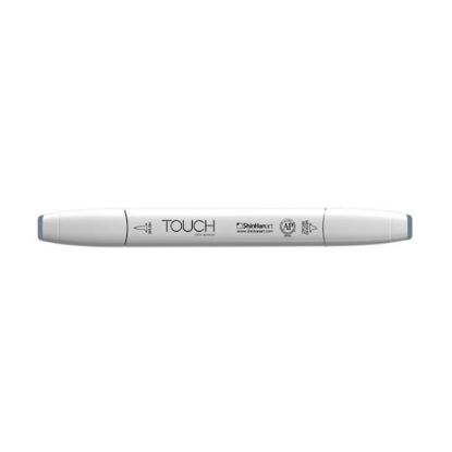 صورة قلم تحديد بفرشاة Touch Twin BG5 أزرق رمادي