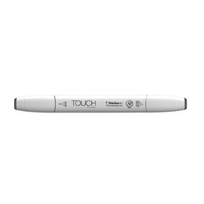 صورة قلم تحديد بفرشاة Touch Twin BG7 أزرق رمادي