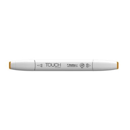 صورة قلم تحديد بفرشاة Touch Twin BR101 Yellow Ochre