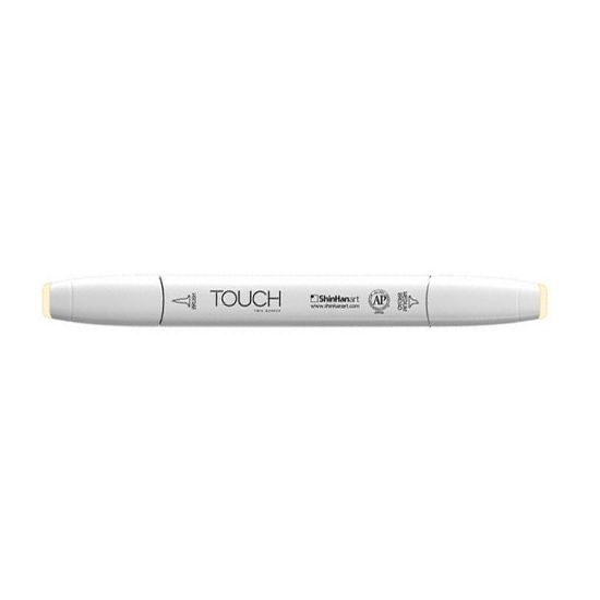 صورة قلم تحديد بفرشاة Touch Twin BR109 لؤلؤي أبيض