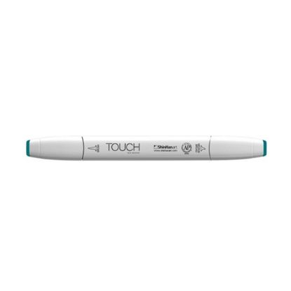 صورة قلم تحديد بفرشاة Touch Twin BG61 طاووسي أخضر 