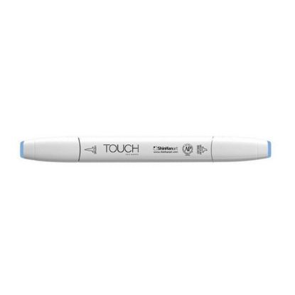 صورة قلم تحديد بفرشاة Touch Twin PB76 سماوي أزرق