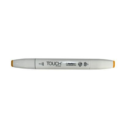 صورة قلم تحديد بفرشاة Touch Twin YR33 Melon Yellow